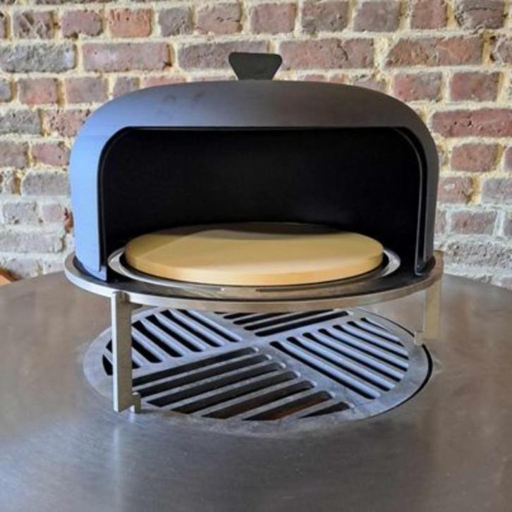 Pizza-oven voor bbq cortenstaal bakplaat 40 cm houtopening, Tuin en Terras, Vuurtafels, Nieuw, Ophalen of Verzenden
