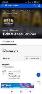 1 place oct. 31 vendredi 20:00 ven. 20:00 Abba For Ever