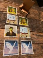 7 glazen onderzetters Margritte - Grimbergen 2005 Paris, Ophalen of Verzenden