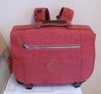 Kipling mallette 3 compartiments rose brique + singe, 40 à 50 cm, Utilisé, Autres couleurs, Enlèvement ou Envoi