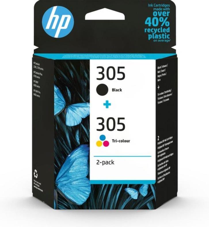 HP 305 Origineel Inkcartridge - Kleur en Zwart, Computers en Software, Printerbenodigdheden, Nieuw, Cartridge, Verzenden