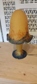 Lampe champignon verre art de france, bon état, Ophalen