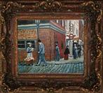 "In de oude stad" Schilderij, Verzenden