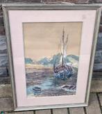 Aquarelle marine signe f verhedick, Enlèvement ou Envoi