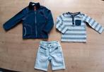 Fleece vestje, longsleeve en korte broek, maat 98/104., Kinderen en Baby's, Ophalen of Verzenden, Zo goed als nieuw, Maat 98