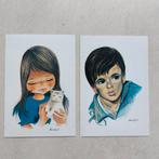 2 mooie postkaarten met tekening van H.Vanderhaeghe, Ophalen of Verzenden