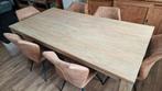 moderne vol eiken tafel, Huis en Inrichting, Tafels | Eettafels, Ophalen, Modern, tijdloos, Eikenhout, 50 tot 100 cm