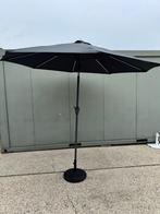 parasol 240cm vierkant met licht en voet Nieuw, Tuin en Terras, Parasols, Ophalen, Nieuw, 2 tot 3 meter, Stokparasol