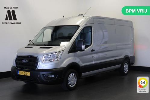 Ford Transit 2.0 TDCI 130PK L3H2 EURO 6 - Airco - Navi - Cru, Auto's, Bestelwagens en Lichte vracht, ABS, Airconditioning, Centrale vergrendeling