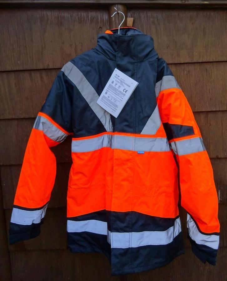 Warme signalisatie werkjas Sioen 4 in 1 Skollfield maat M, Kleding | Heren, Jassen | Winter, Nieuw, Maat 48/50 (M), Oranje, Ophalen of Verzenden