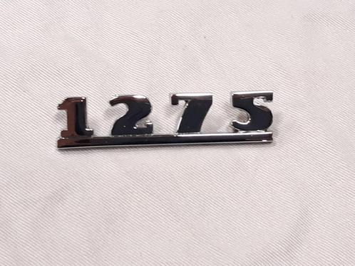 embleem / script badge " 1275 " achterklep, CLASSIC MINI, Auto-onderdelen, Carrosserie, Achterklep, Mini, Oldtimer onderdelen