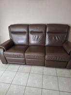 Lederen salon relax 2 en 3-zit, Ophalen, Overige maten, Leer, Zo goed als nieuw
