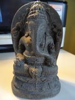 Ganesha Beeldje Ganesha op troon Ganesha beeld 11.6 cm 1980, Ophalen of Verzenden, Zo goed als nieuw, Religie