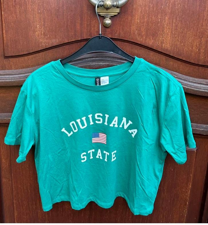 Tshirt van Divided H&M, maat S, Kleding | Dames, T-shirts, Gedragen, Maat 36 (S), Groen, Korte mouw, Ophalen of Verzenden