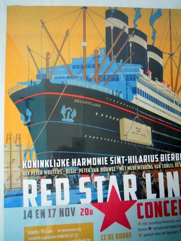 XL Red Star Line affiche in kader