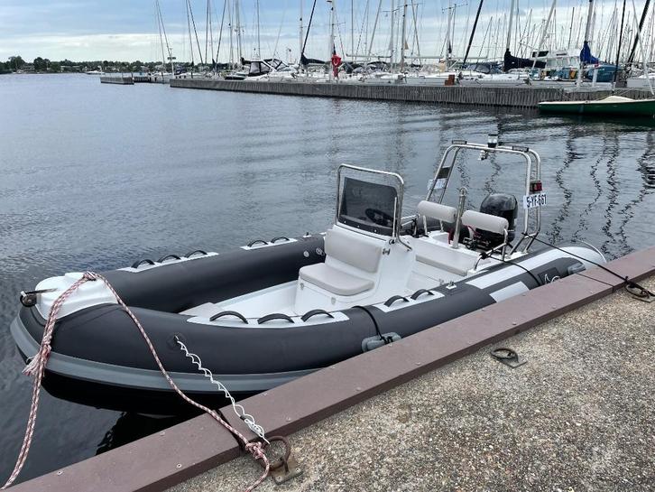 RIB480 HYPALON 60PK, Watersport en Boten, Rubberboten, Zo goed als nieuw, Yamaha, Overige materialen, Minder dan 70 pk, Benzine