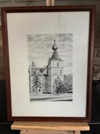 KASTEEL VAN ARENBERG (Leuven) tekening van MELCHIOR, Antiek en Kunst, Kunst | Tekeningen en Fotografie, Ophalen