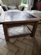 TABLE DE SALON CHENE ARDOISES, Huis en Inrichting, Tafels | Salontafels, Ophalen, Gebruikt, 50 tot 100 cm, 50 tot 100 cm
