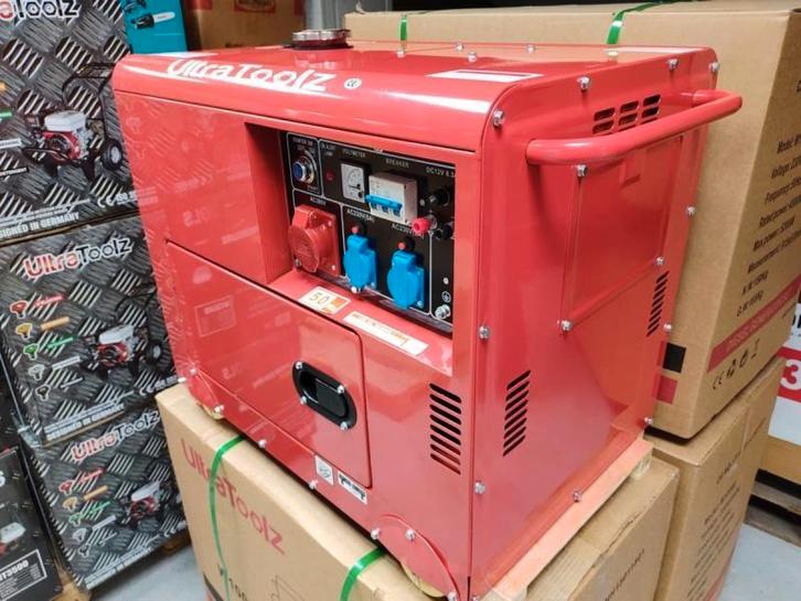 Stroomgroepen aggregaat 5 kw nieuw  start met sleutel, Doe-het-zelf en Bouw, Aggregaten, Zo goed als nieuw, Ophalen
