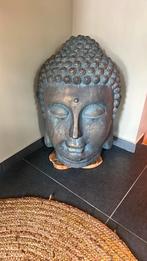 Grande tête bouddha en plâtre