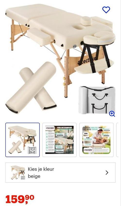 Tectake draagbare massagetafel, Sport en Fitness, Massageproducten, Massagetafel, Ophalen