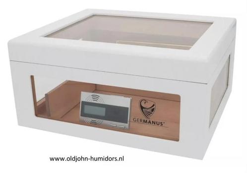 H11 HUMIDOR "LUNA" DIGITALE HYGROMETER 95 SIGAREN WIT, Verzamelen, Rookartikelen, Aanstekers en Luciferdoosjes, Nieuw, Tabaksdoos of Verpakking