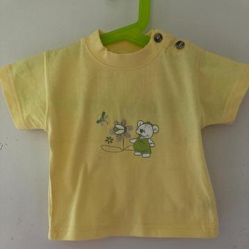 T-shirt pour garçon « Cirio » jaune pour bébé - taille 62
