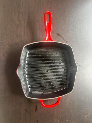 Skillet Carre Le Creuset fonte émaillée 26cm beschikbaar voor biedingen