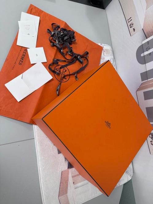 Originele Hermes Orange oranje gift box - doos + tas + lint, Handtassen en Accessoires, Overige Accessoires, Ophalen of Verzenden
