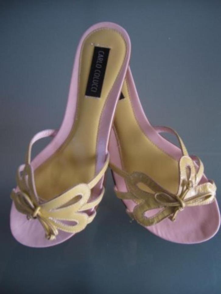 Gratis Verzenden | Carlo Colucci nieuwe gele slippers 39, Kleding | Dames, Schoenen, Nieuw, Slippers, Geel, Verzenden