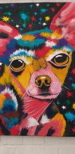 Hondje colour  85cml lang 70cm breed, Antiek en Kunst, Kunst | Schilderijen | Modern, Ophalen of Verzenden