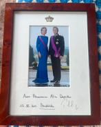 gesigneerde foto Koning Filip & Koningin Mathilde, Verzamelen, Ophalen of Verzenden