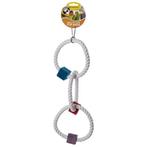 KNOOPTOUW MET HOUTEN BLOKKEN