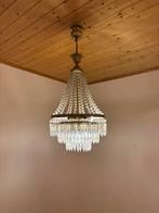Antieke kristal luster, Huis en Inrichting, Lampen | Kroonluchters, Ophalen, Zo goed als nieuw