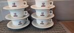 Lavazza cups en s/cups met capuccino, Ophalen of Verzenden, Zo goed als nieuw, Porselein