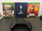 Lot Xbox One – 3 jeux + manette – RDR2 / COD WWII / FIFA 19, Enlèvement, Utilisé, Autres genres, Online