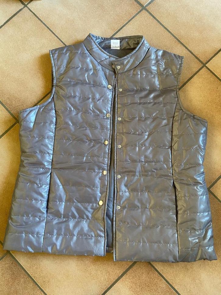 Nathalie Andersen grijze mouwloze jas L Uits staat, Kleding | Dames, Grote Maten, Gedragen, Trui of Vest, Grijs, Verzenden