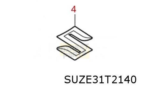 Suzuki Across (9/20-) (A5Z) embleem logo "Suzuki" achterzijd, Auto-onderdelen, Carrosserie, Suzuki, Nieuw, Verzenden