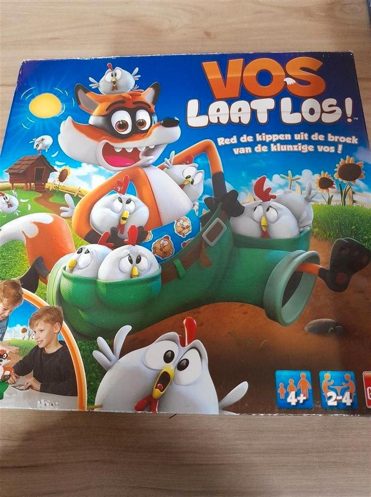 Vos laat los - red de kippen uit de broek - s3952, Hobby en Vrije tijd, Gezelschapsspellen | Bordspellen, Zo goed als nieuw, Verzenden