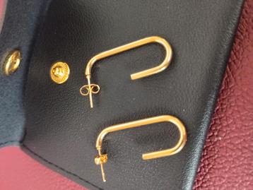 Nieuw 18k verguld rvs oorbellen  beschikbaar voor biedingen
