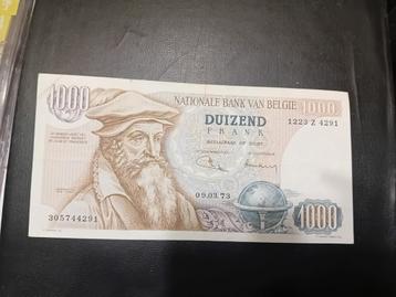 1000bf Mercator 1973, Timbres & Monnaies, Enlèvement ou Envoi