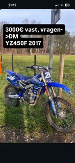 YZ450F 2017, Fietsen en Brommers, Yamaha, Zo goed als nieuw, 5 versnellingen, Ophalen