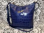 LONGCHAMP schoudertas model Le Roseau Tb staat, Blauw, Ophalen of Verzenden, Leer