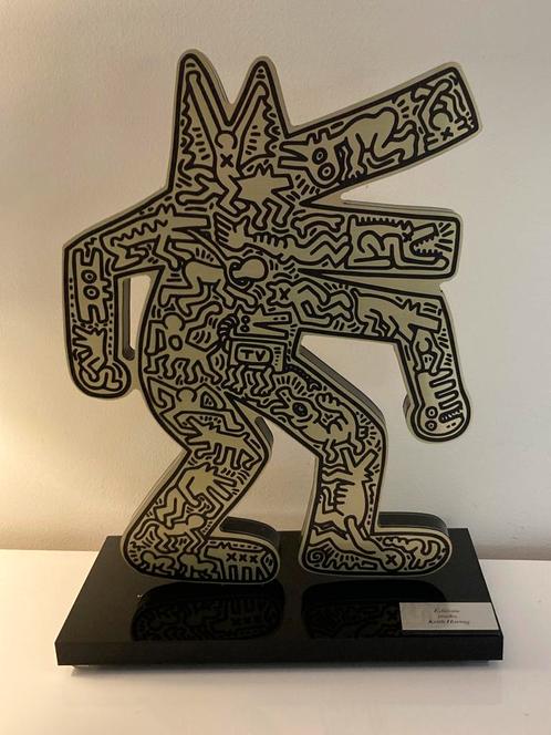 Keith Haring: sculptuur van acrylglas met certificaat, Antiek en Kunst, Kunst | Designobjecten, Ophalen of Verzenden