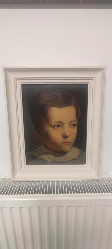 École italienne (XX) - portrait d'un enfant, Antiquités & Art, Art | Peinture | Classique, Enlèvement ou Envoi