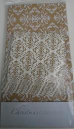 TAFELKLEED 138X220 cm met servet licht bruin-ecru kerst deco, Diversen, Ophalen of Verzenden, Nieuw