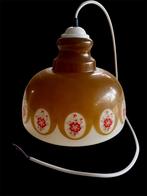 Vintage bruin met oranje plafondlamp, Ophalen of Verzenden