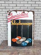 Duits emaille bord Schachenmayr wol, Antiek en Kunst, Ophalen