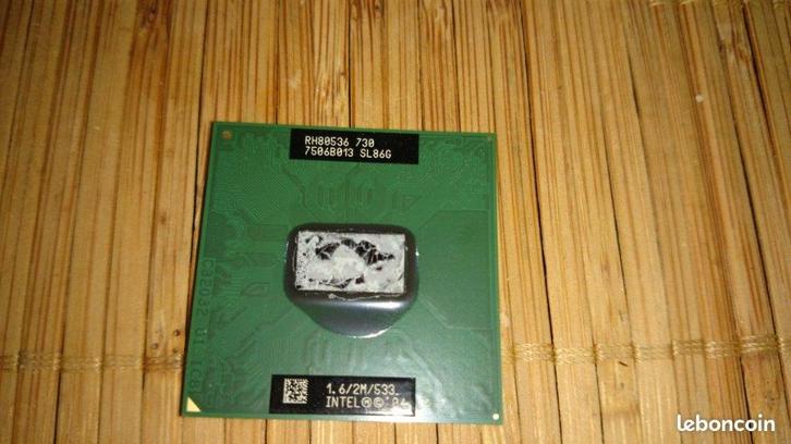 Processeur CPU intel PM730 1.6Ghz/ 2M / 533, Informatique & Logiciels, Processeurs, Comme neuf, Envoi
