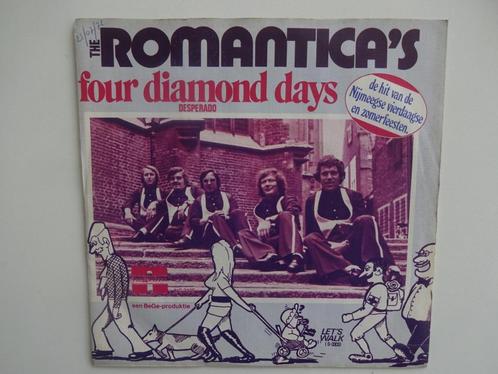 The Romanticas - Quatre jours de diamant / Marchons (1976), CD & DVD, Vinyles Singles, Single, Enlèvement ou Envoi
